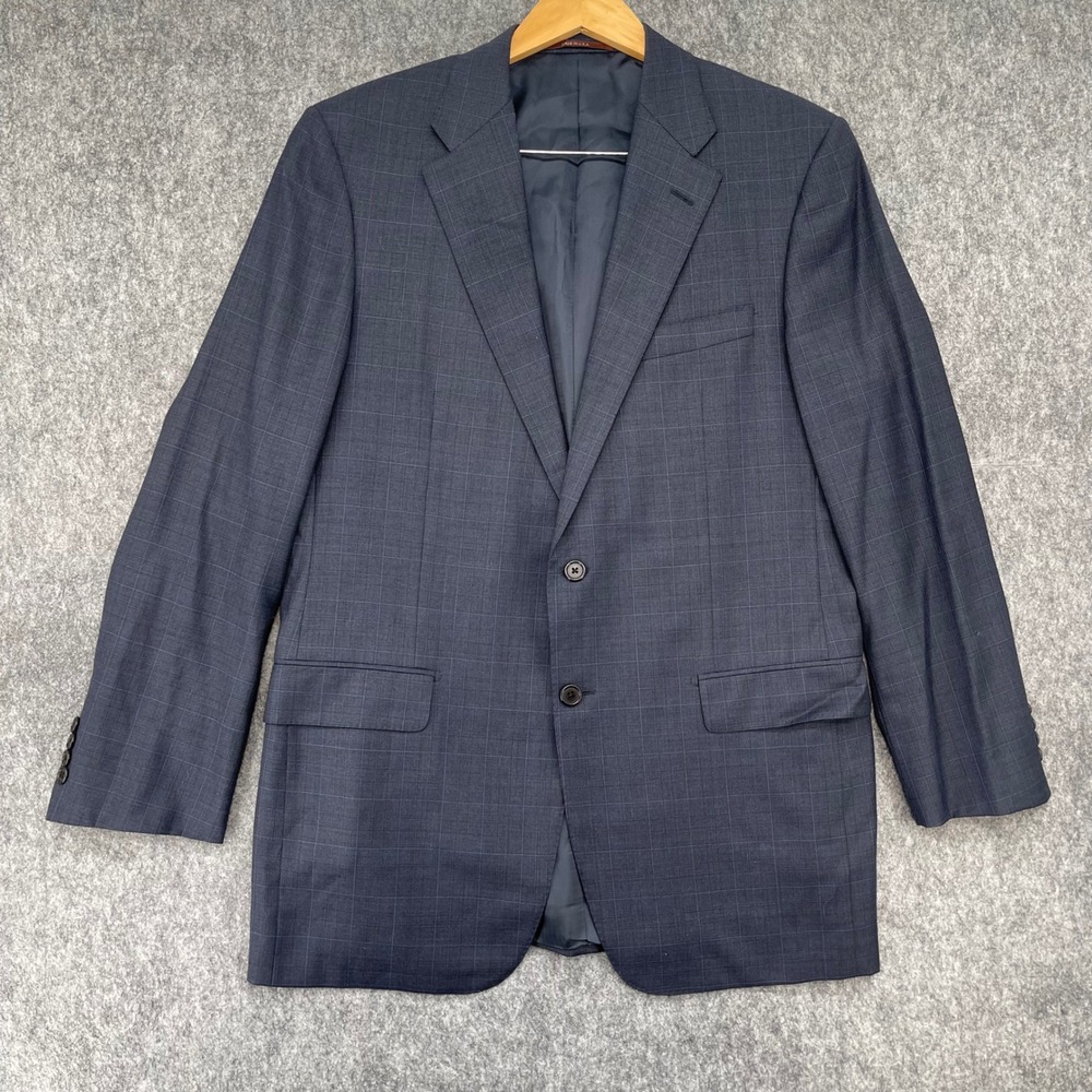 Hickey Freeman Loro Piana Blazer 42L Super 130s Wool Tasmanian